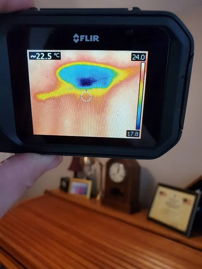 Thermal imaging inspection for water damage in Camas