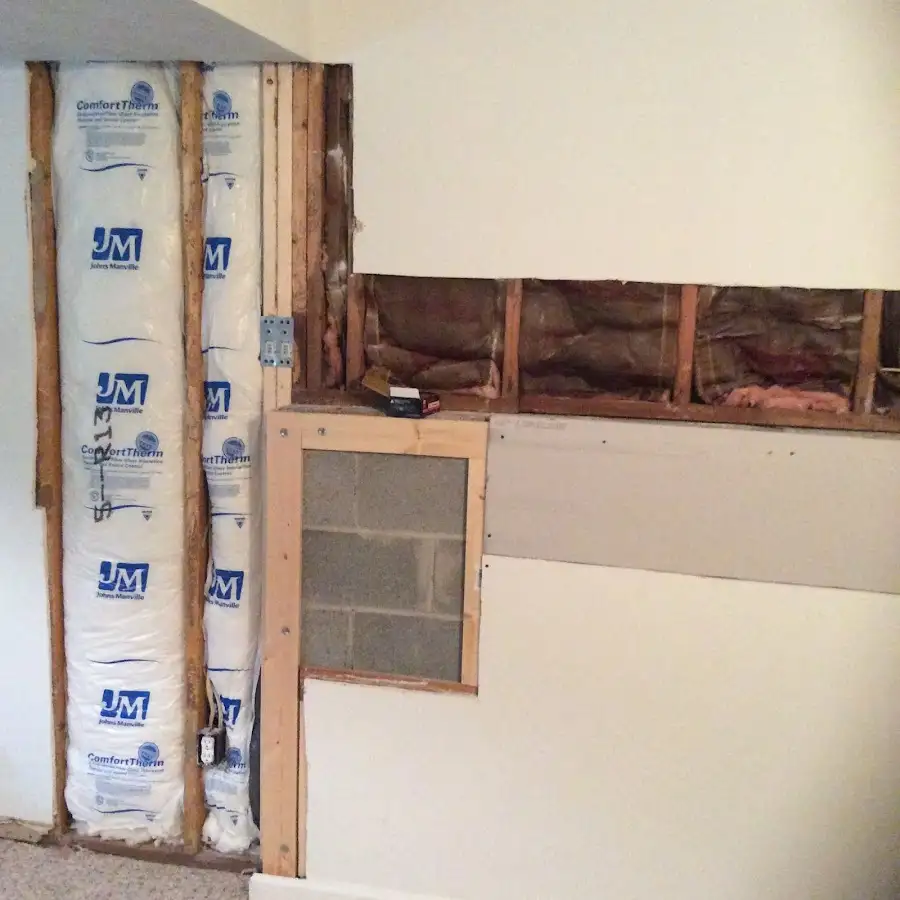 Wall insulation replacement during Contents Cleaning & Restoration in Camas